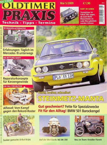 Deckblatt Oldtimer Praxis (05/2009)